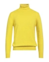 Filippo De Laurentiis Man Turtleneck Lime Green Size 40 Cashmere In Yellow