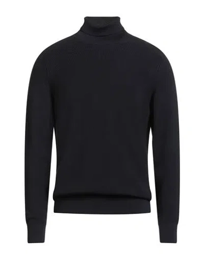 Filippo De Laurentiis Man Turtleneck Midnight Blue Size 44 Merino Wool