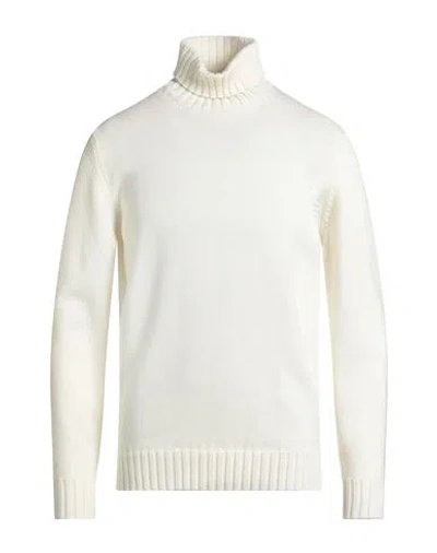 Filippo De Laurentiis Man Turtleneck Off White Size 42 Merino Wool