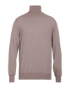 Filippo De Laurentiis Man Turtleneck Antique Rose Size 36 Super 140s Wool, Silk, Cashmere In Pink