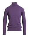 Filippo De Laurentiis Man Turtleneck Purple Size 38 Cashmere