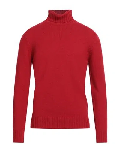 Filippo De Laurentiis Man Turtleneck Red Size 38 Cashmere