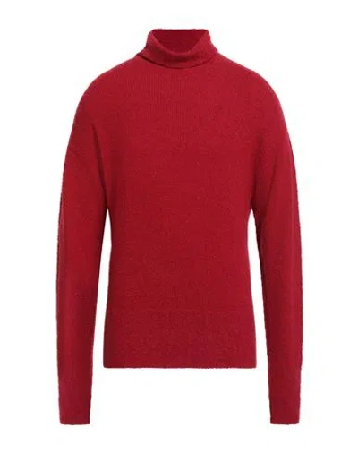 Filippo De Laurentiis Man Turtleneck Red Size 40 Virgin Wool, Polyamide, Cashmere