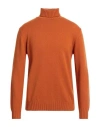 Filippo De Laurentiis Man Turtleneck Rust Size 38 Cashmere In Red