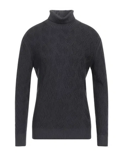 Filippo De Laurentiis Man Turtleneck Steel Grey Size 44 Merino Wool In Grey