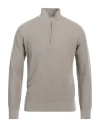 Filippo De Laurentiis Man Turtleneck Taupe Size 44 Merino Wool