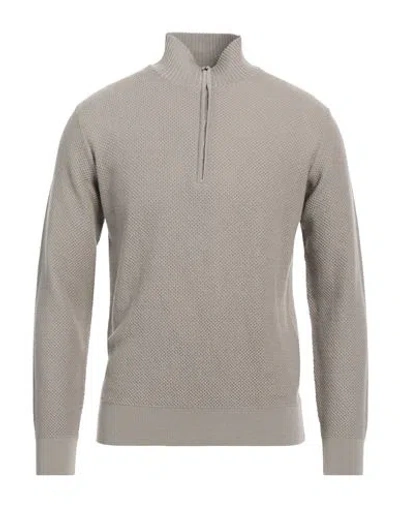Filippo De Laurentiis Man Turtleneck Taupe Size 44 Merino Wool