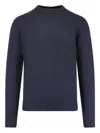 Filippo De Laurentiis Merino-wool Crew-neck Sweater In Blue