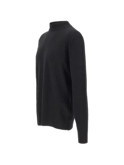 Filippo De Laurentiis Mock-neck Knit In Black