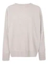 Filippo De Laurentiis P. A.r. O.s. H. Round Neck Oversize Sweater In Neutral
