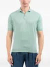 Filippo De Laurentiis Piped Polo Shirt In Green