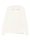 Filippo De Laurentiis Polo-collar Sweater In White