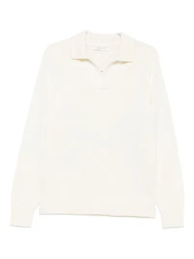 Filippo De Laurentiis Polo-collar Sweater In White