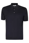 Filippo De Laurentiis Polo Mm Coste Piatte In Blue