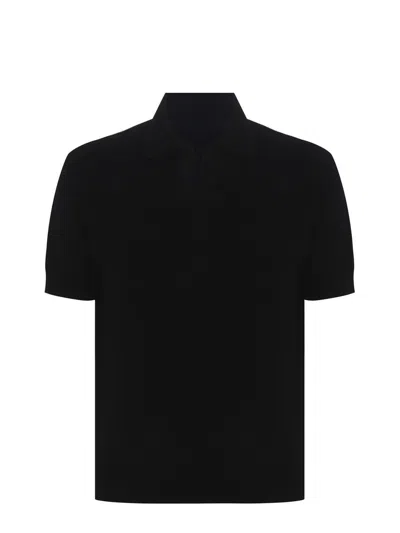 Filippo De Laurentiis Polo Shirt In Black