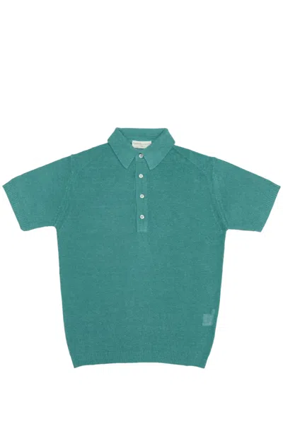 Filippo De Laurentiis Polo Shirt In Turquoise