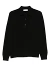 Filippo De Laurentiis Buttoned Wool Sweater In Black