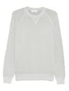 Filippo De Laurentiis Raglan-sleeve Cotton Sweatshirt In White