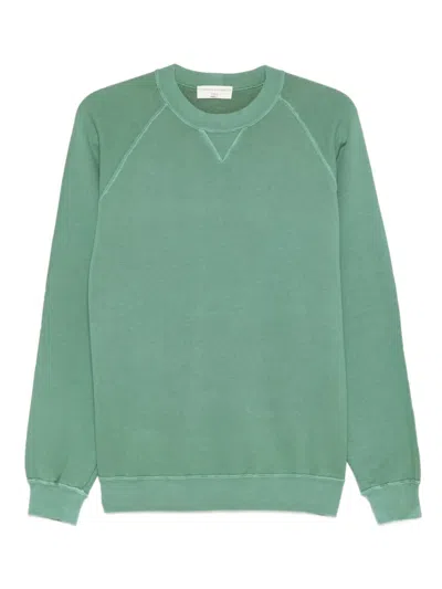 Filippo De Laurentiis Raglan-sleeve Crew-neck Sweatshirt In Green