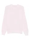Filippo De Laurentiis Raglan-sleeve Crew-neck Sweatshirt In Pink