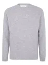 Filippo De Laurentiis Raglan Sleeves Round Neck Sweater In Gray