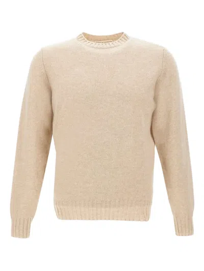 Filippo De Laurentiis Ribbed Crew-neck Jumper In Brown