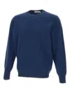 Filippo De Laurentiis Ribbed Crew-neck Sweater In Blue