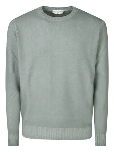 Filippo De Laurentiis Ribbed Crew-neck Sweater In Gray