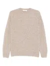 Filippo De Laurentiis Ribbed Crew Neck Sweater In Neutral
