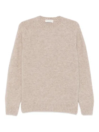 Filippo De Laurentiis Ribbed Crew Neck Sweater In Neutral