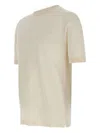 Filippo De Laurentiis Ribbed-hem Short-sleeve Sweater In Neutral