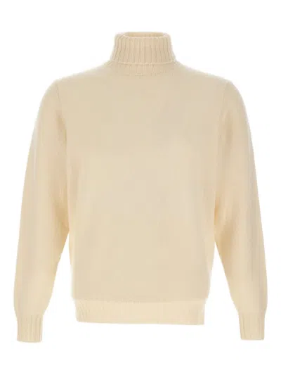 Filippo De Laurentiis Ribbed High-neck Sweater In Neutral