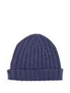 Filippo De Laurentiis Ribbed-knit Hat In Brown