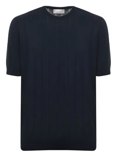 FILIPPO DE LAURENTIIS RIBBED-KNIT T-SHIRT