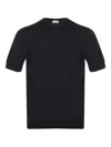 Filippo De Laurentiis Ribbed-knit T-shirt In ブラック