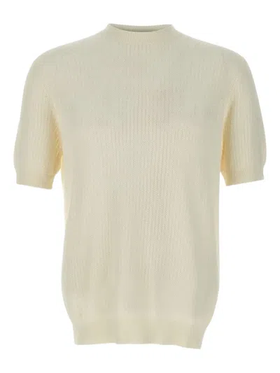 Filippo De Laurentiis Ribbed Short-sleeve Top