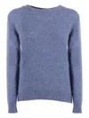 Filippo De Laurentiis Ribbed Sweater In Blue