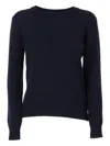 Filippo De Laurentiis Ribbed-trim Sweater In Blue