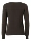 Filippo De Laurentiis Ribbed-trim Sweater In Brown