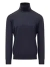 Filippo De Laurentiis Roll-neck Long-sleeve Sweater In Blue