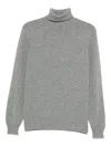 Filippo De Laurentiis Roll-neck Wool Sweater In Gray