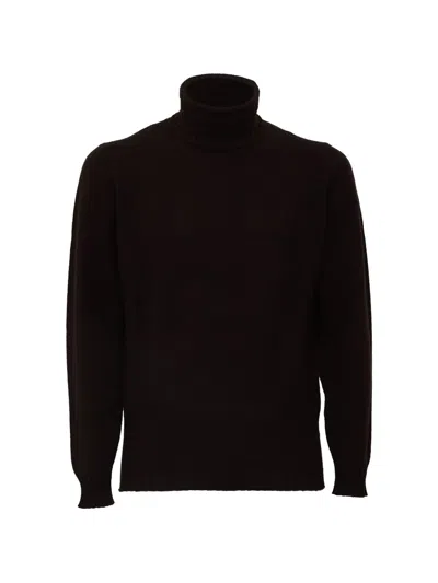 Filippo De Laurentiis Roll-neck Knitted Sweater In Black