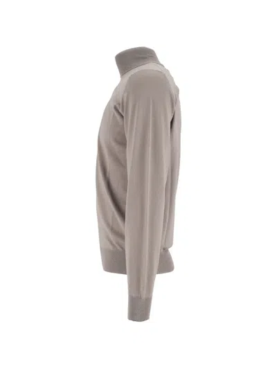 Filippo De Laurentiis Roll-neck Wool Sweater In Neutral