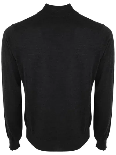 Filippo De Laurentiis Royal Merino Long Sleeves High Neck Sweater Clothing In Grey
