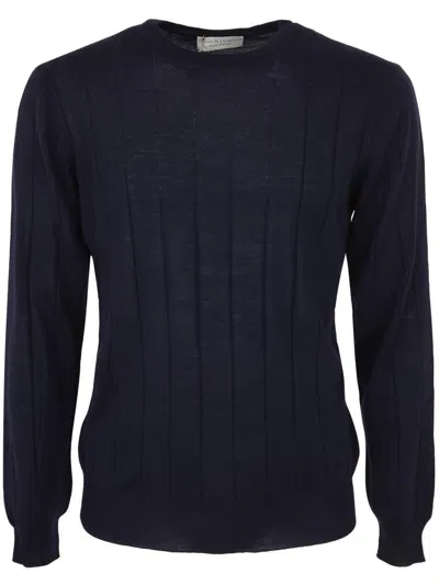 Filippo De Laurentiis Royal Merino Long Sleeves Turtle Neck Ribbed Sweater