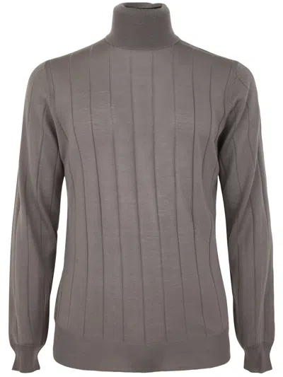 Filippo De Laurentiis Royal Merino Long Sleeves Turtle Neck Sweater In Multi