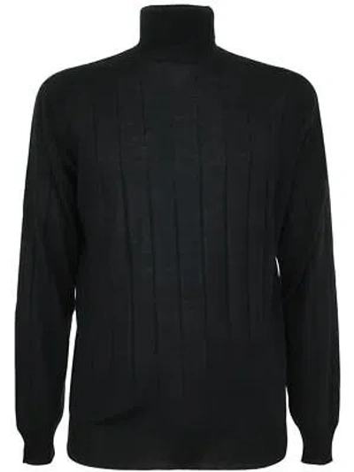 Pre-owned Filippo De Laurentiis Royal Merino Long Sleeves Turtle Neck Sweater In Green