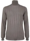 Filippo De Laurentiis Royal Merino Long Sleeves Turtle Neck Sweater In Grey