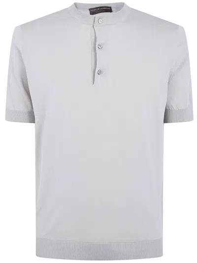 Filippo De Laurentiis "serafino" Short Sleeves Sweater In White