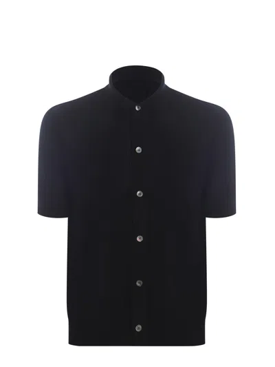 Filippo De Laurentiis Shirt Filippo De Laurentis Made Of White Cotton. In Black